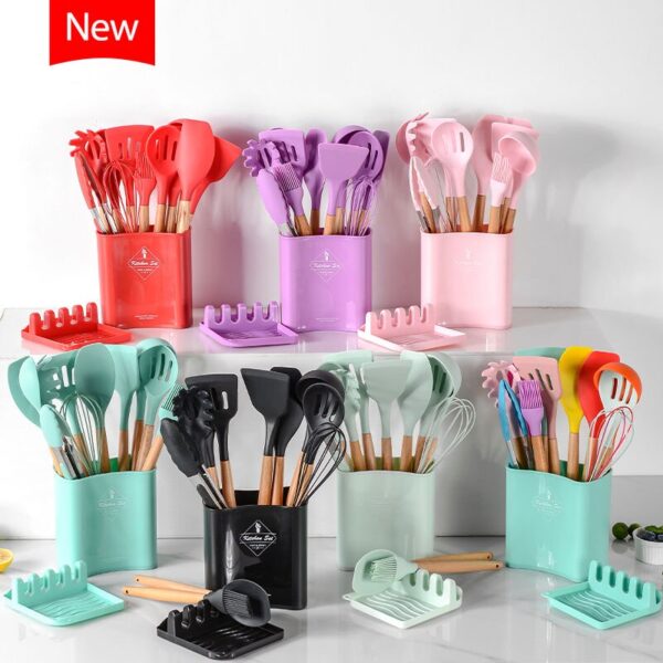 Silicone Spoon With Spoon Rest