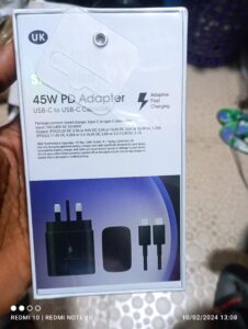 original 45w adaptor Samsung charger type c