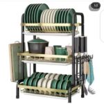 Gold and Black Dish Rack