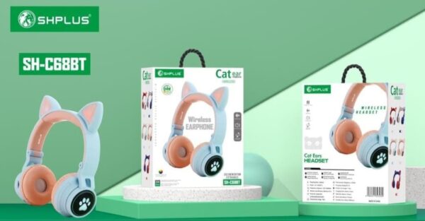 Cat ear.   Headset.