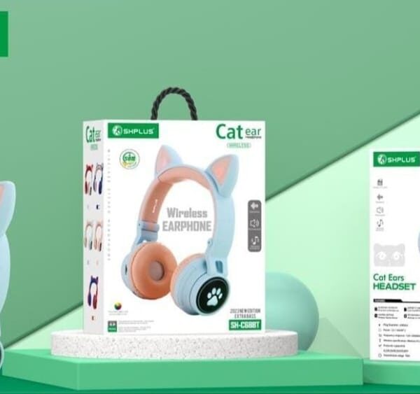 Cat ear.   Headset.