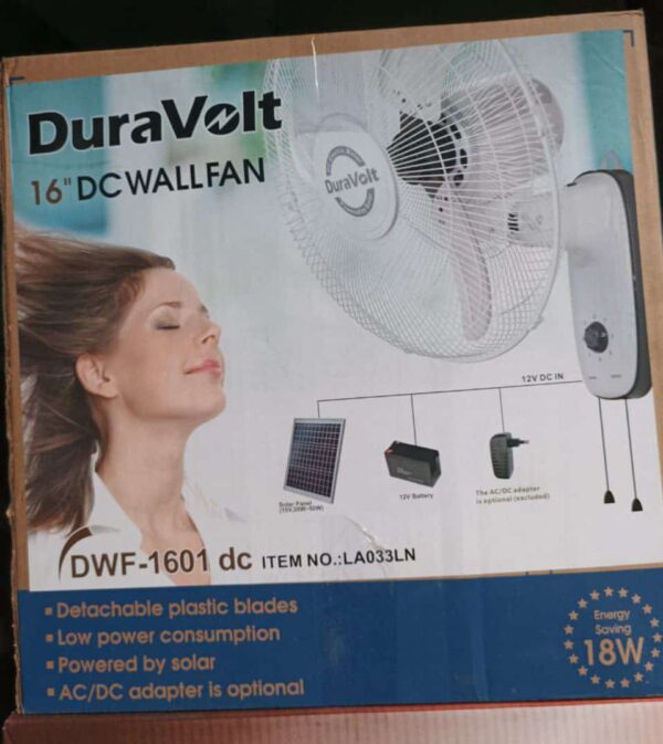 Duravolt 16 inches DC wall Fan