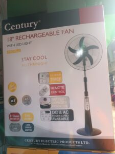 Century 18 inches Rechargeable Fan