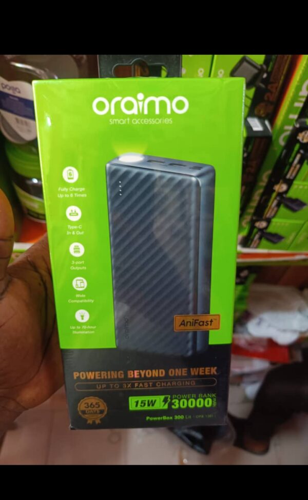 oraimo power bank 30000