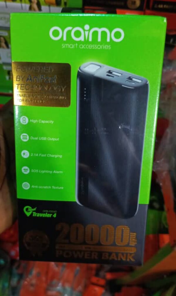 oraimo power bank    20000mah