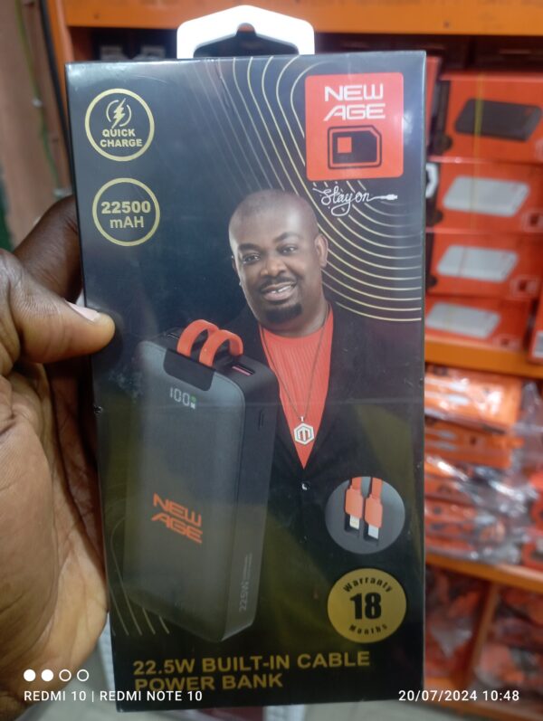 New Age power bank 22500mAh.