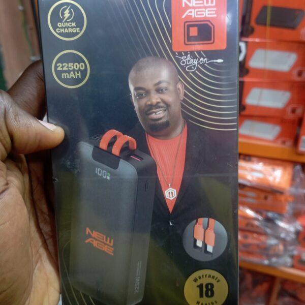 New Age power bank 22500mAh.