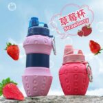Watermelon silicone water bottles