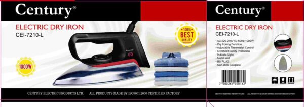 Century dry iron (Stainless Body)