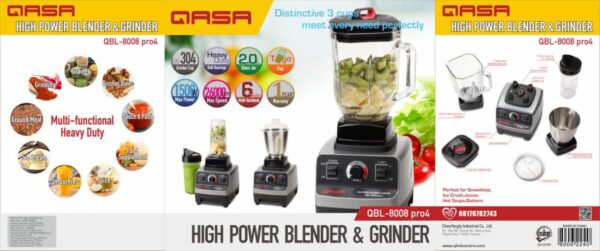 Qasa 3in1 Blender and Grinder