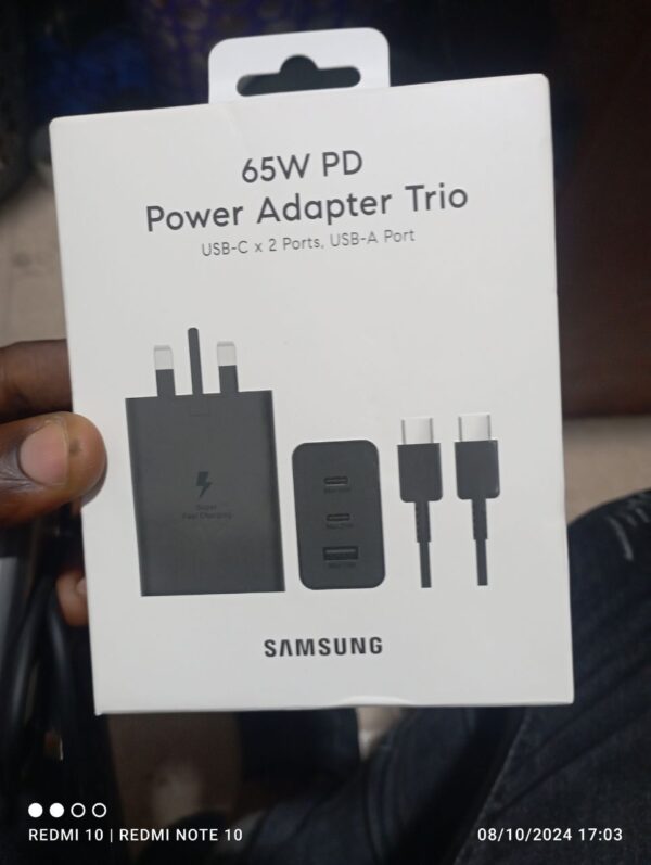 65W Samsung super fast charger trio.