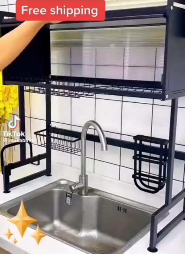 Over the sink dish rack