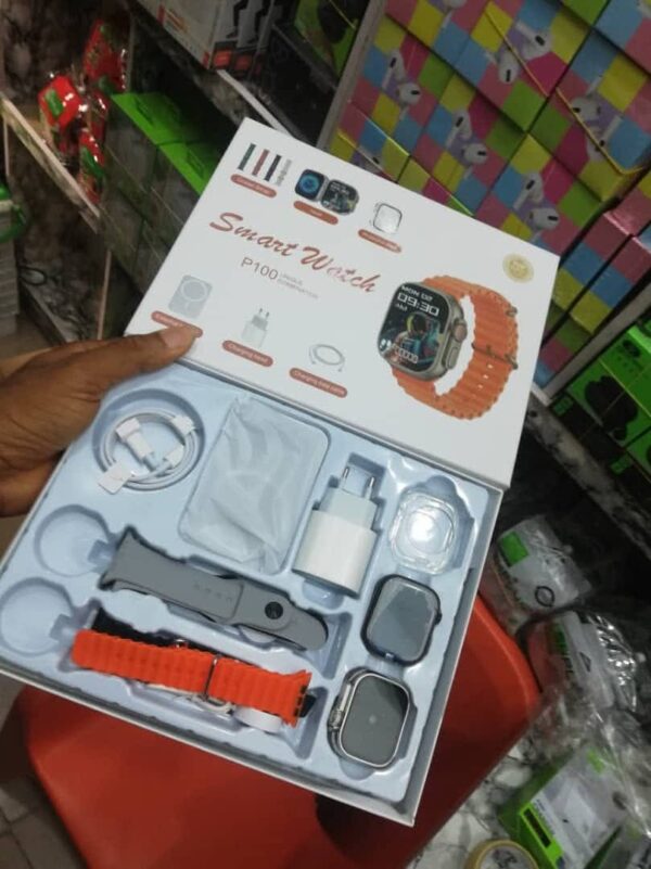 P100 2in1 head watch with strap.