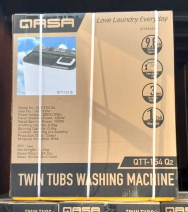 Qasa 9.5k washing mechine.