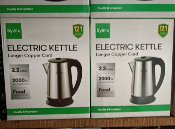 Syinix 2.2L Electric Stainless Kettle 