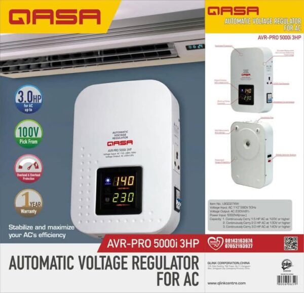 Qasa automatic voltage regulator for AC.    108,000