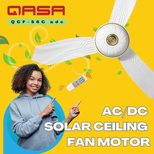 Qasa Ac/DC fan with remote