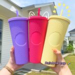 Rainbow Cup With Straw - Image 6