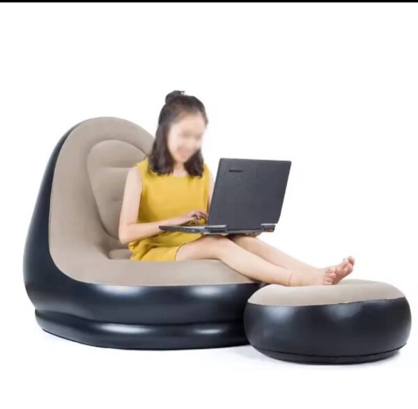 Inflatable Sofa with leg rest (Electric Pump) - Image 2