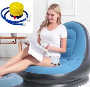 Inflatable Sofa with leg rest (Manual Pump) - Image 6