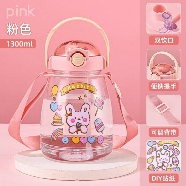 Transparent Water Bottle 1.3L - Image 4