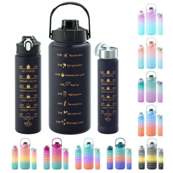 Motivational 3in1 Water Bottle - Image 3