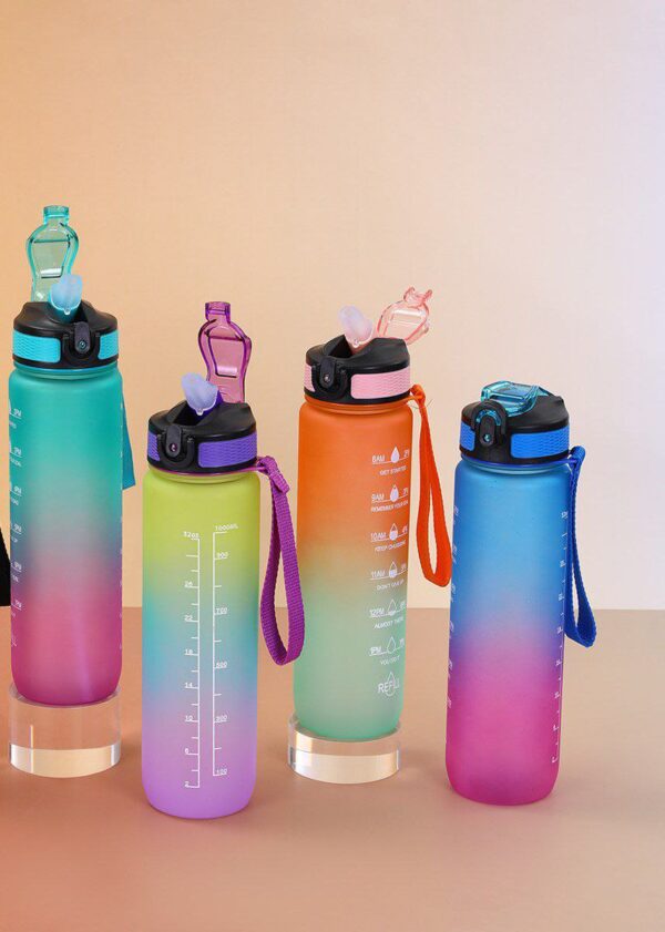 Rainbow motivational 1L water Bottle