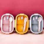 Tedemei 2 partition plate with spoon Set - Image 2