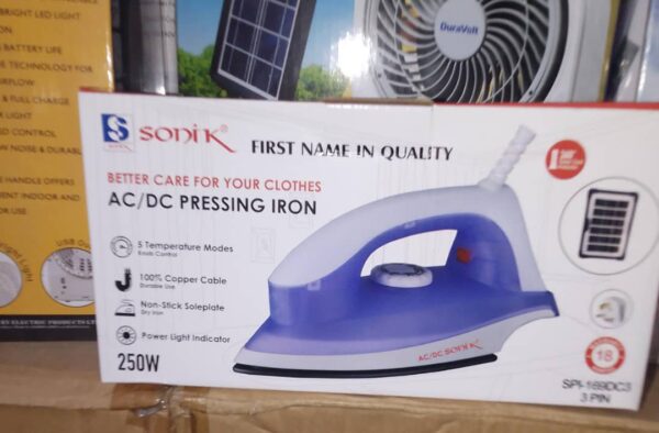 sonik solar iron AC/DC