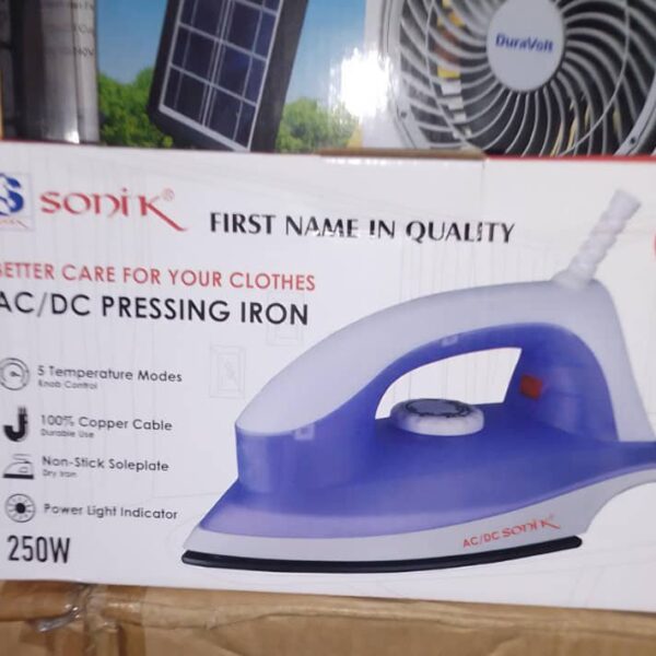 sonik solar iron AC/DC