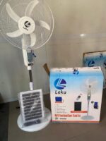 Leku 16 inches rechargeable solar fan with Bluetooth Mp3 - Image 2