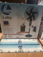 Leku 18 inches rechargeable solar fan with Bluetooth Mp3 - Image 2