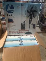 Leku 16 inches rechargeable solar fan with Bluetooth Mp3 - Image 3