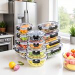 High grade borosilicate 12pcs Glass Storage Set