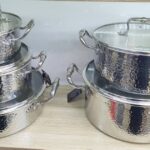 Luxury 18/10 Tri-ply 304 Stainless steel Cookware (5stes)
