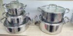 Luxury 18/10 Tri-ply 304 Stainless steel Cookware (5stes)