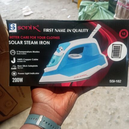 sonik solar steam iron      200w.